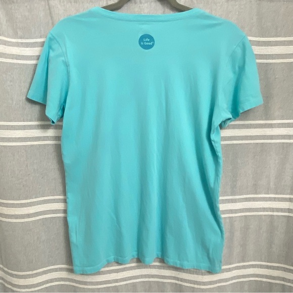 LIFE IS GOOD / Women’s “Happy Hour” Vneck Crusher Tee Classic Fit Size M - Picture 2 of 8